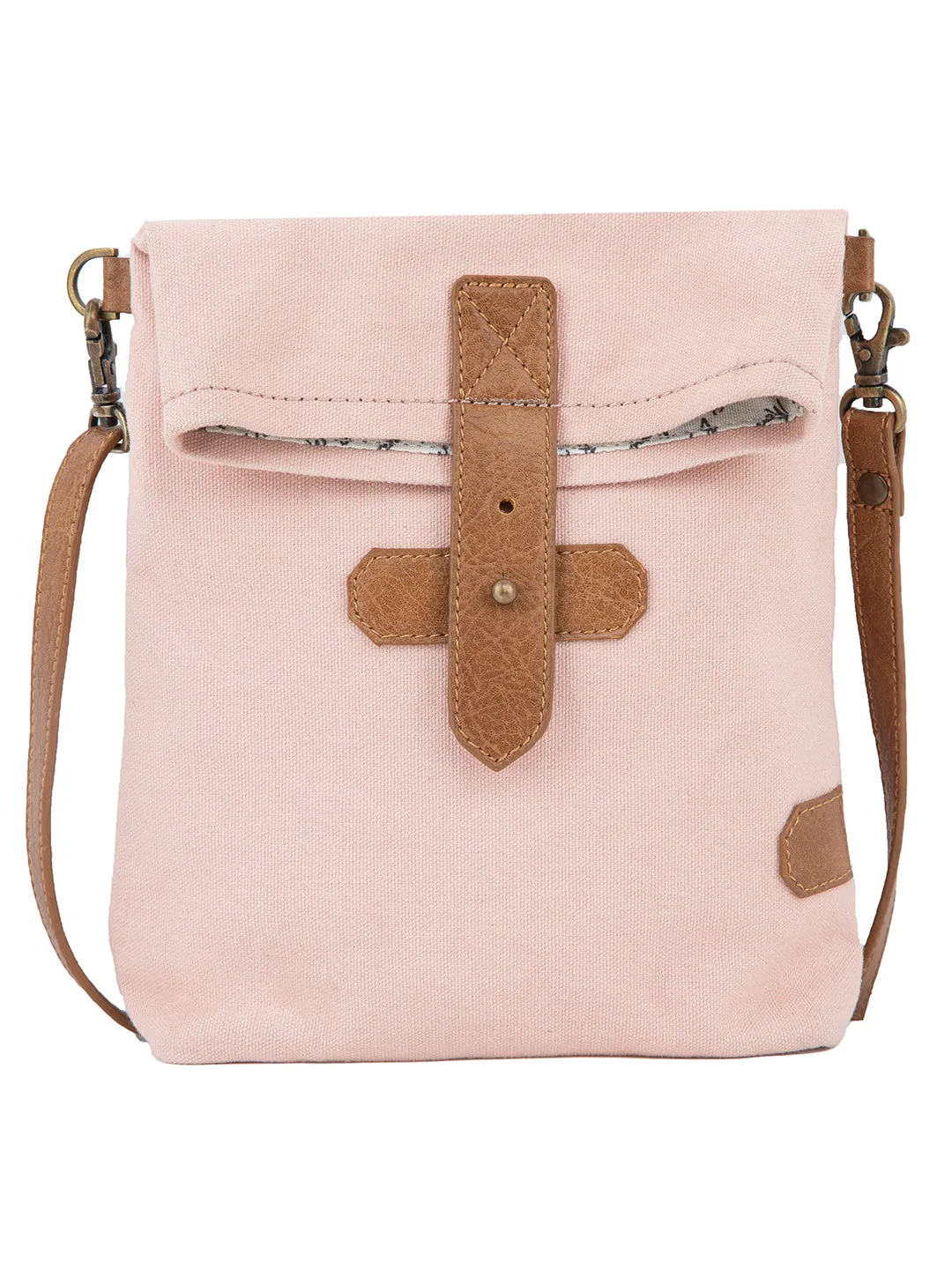 Mona B Small Messenger Crossbody Bag with Stylish Design for Women: Pink