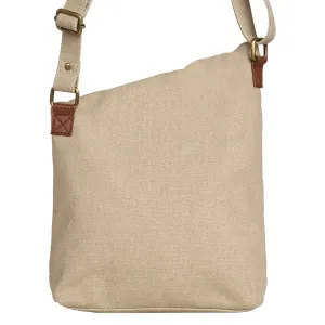 Mona B Unisex Canvas Messenger Crossbody Bag: Flint