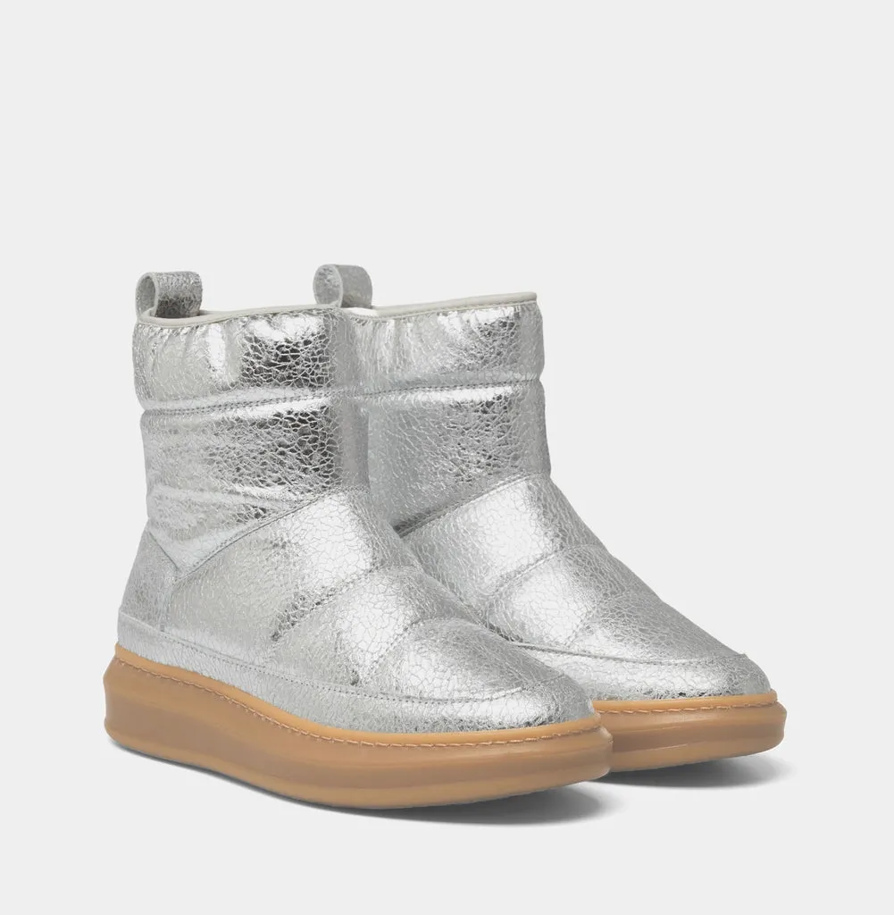 Moon Silver Metallic Moon Boots