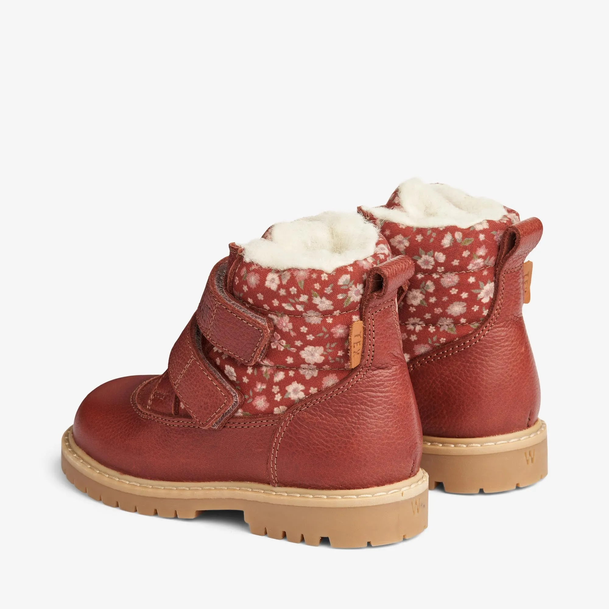 Moon Velcro Tex Print - red