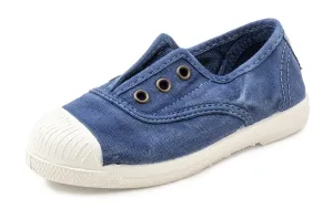 Natural World Eco: Elasticated Kids Sneaker - Blue