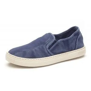 Natural World Eco: Slip On Elasticated Kids Sneaker - Blue