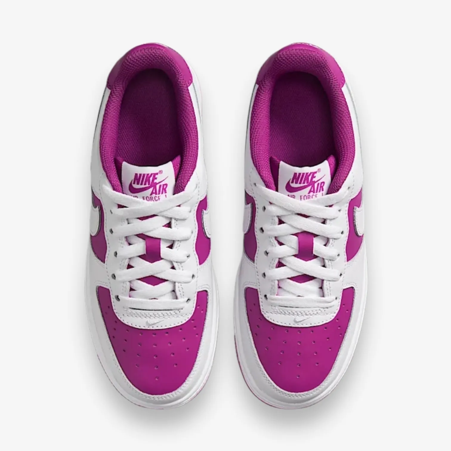 Nike Air Force 1 BG White Hot Fuchsia Grade School Sizes HV0938-100