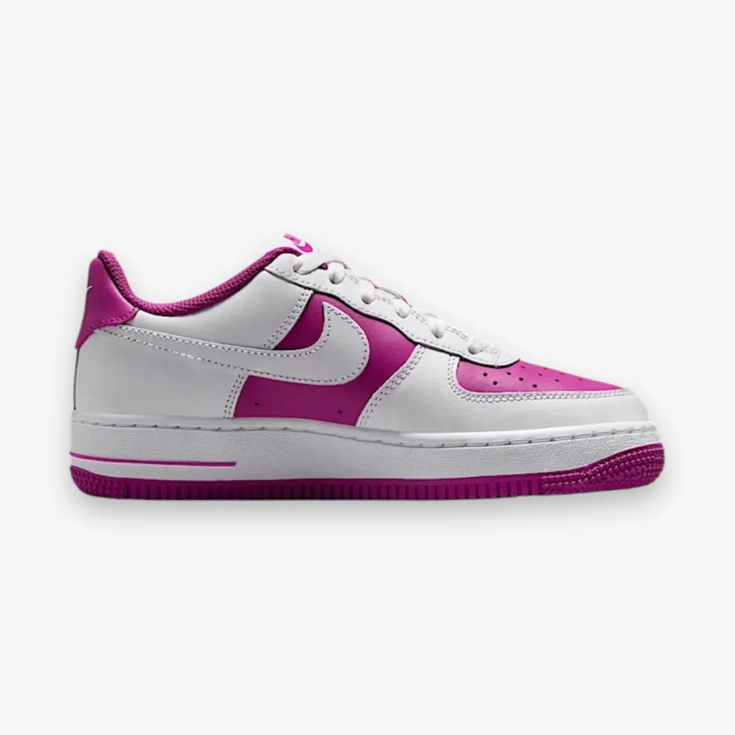 Nike Air Force 1 BG White Hot Fuchsia Grade School Sizes HV0938-100