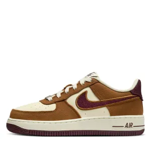 Nike Air Force 1 LV8 (GS) - Light British Tan/Burgundy Crush