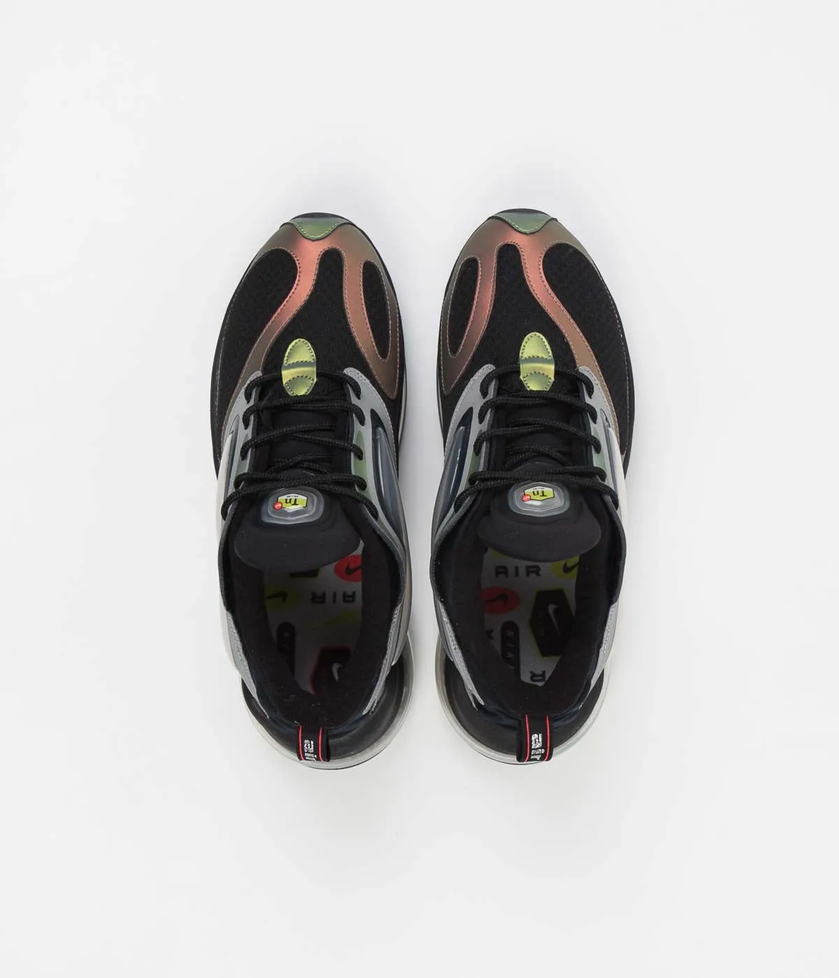 Nike Air Max Zephyr EOI Shoes - Metallic Silver / Bright Crimson - Black