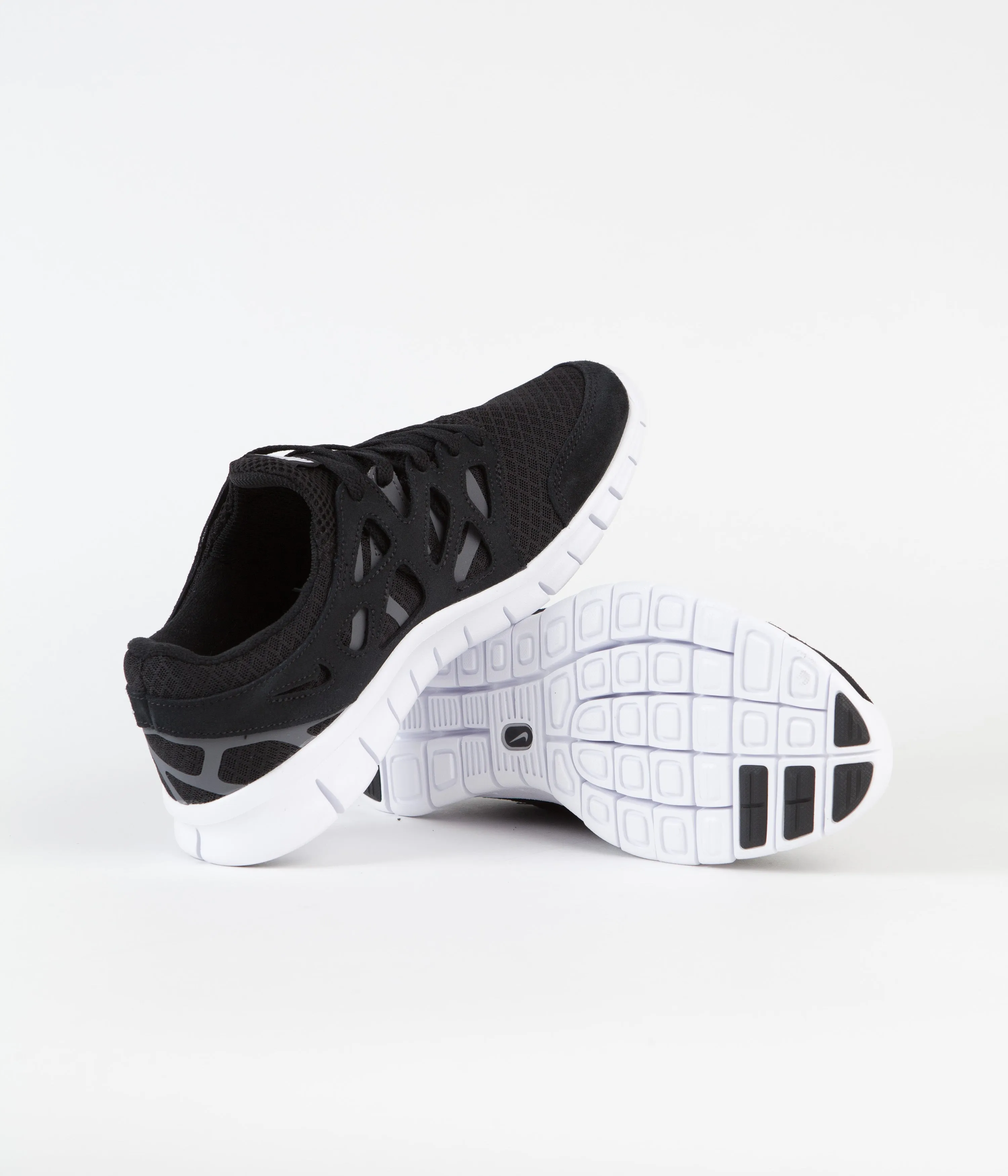 Nike Free Run 2 Shoes - Black / White - Dark Grey