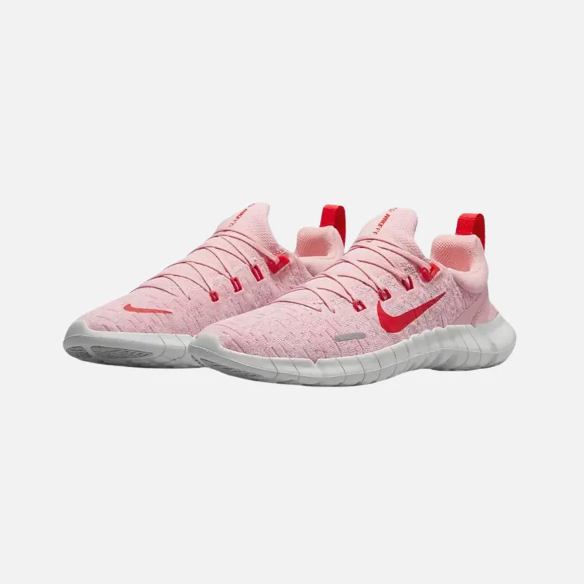 Nike Free Run 5.0 Next Nature Women road Running Shoes -Medium Soft Pink/Pink Foam/Summit White/Light Crimson