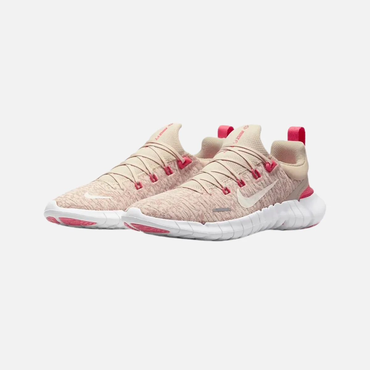 Nike Free Run 5.0 Next Nature Women's Road Running Shoes -Sand Drift/Sea Coral/Celestial Gold/Sail