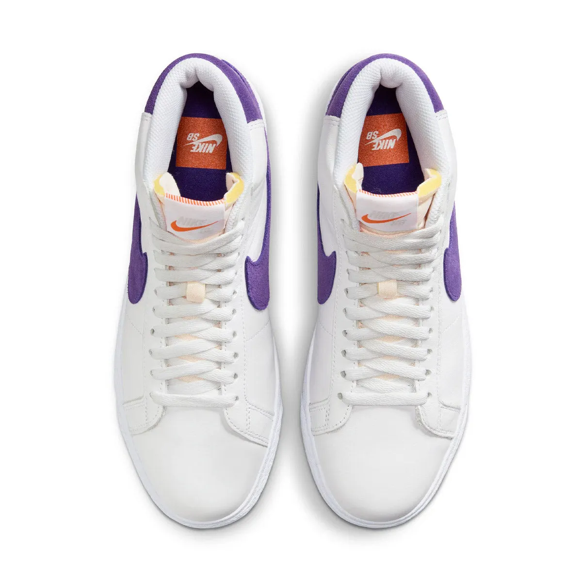 Nike SB - Blazer Mid ISO Shoes White/Court Purple-White-Gum Light Brown