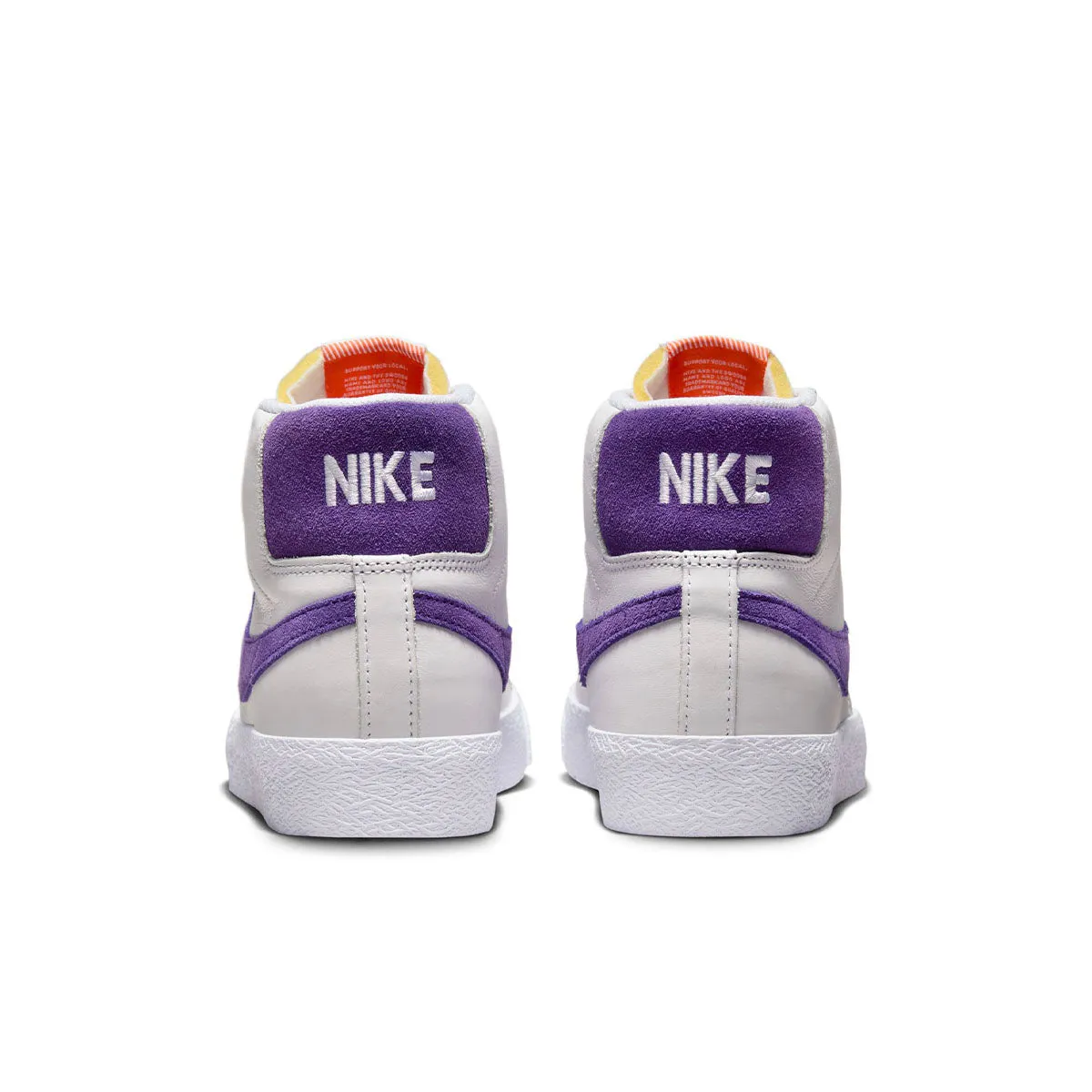 Nike SB - Blazer Mid ISO Shoes White/Court Purple-White-Gum Light Brown