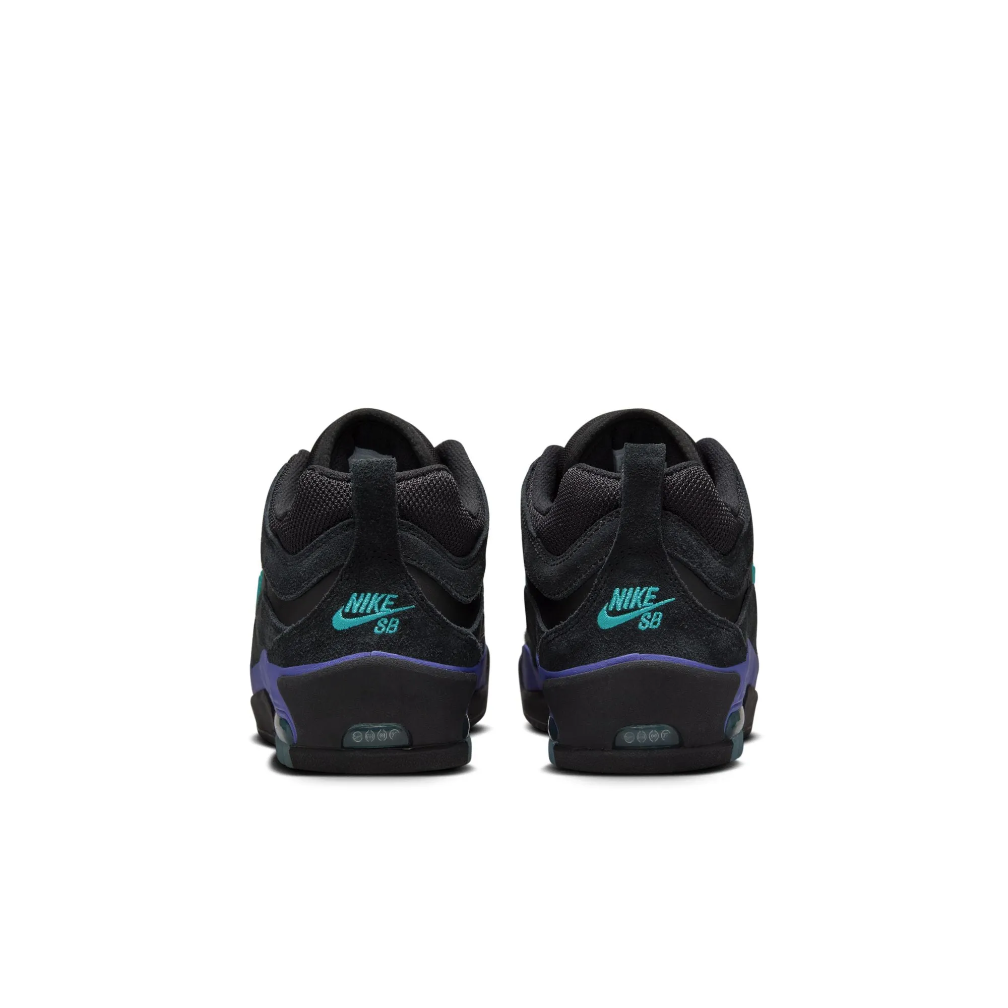 Nike SB - Ishod Wair Air Max Shoes - Black / Dusty Cactus - Black - Persian Violet