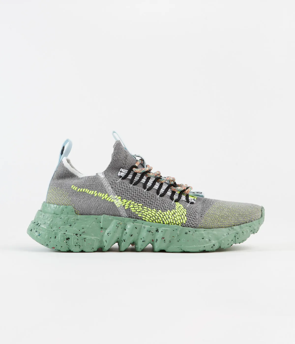 Nike Space Hippie 01 Shoes - Wolf Grey / Volt - Black - White