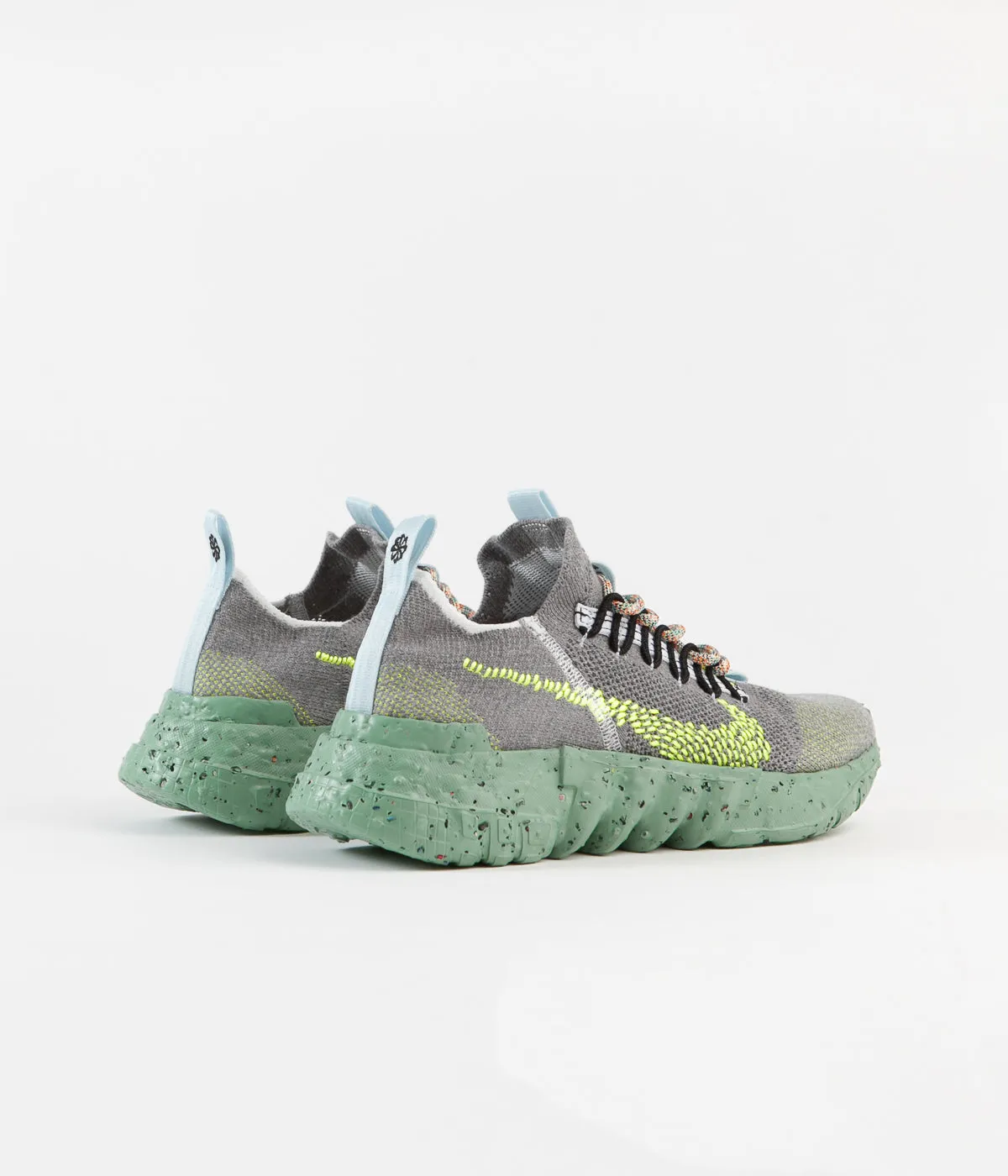 Nike Space Hippie 01 Shoes - Wolf Grey / Volt - Black - White