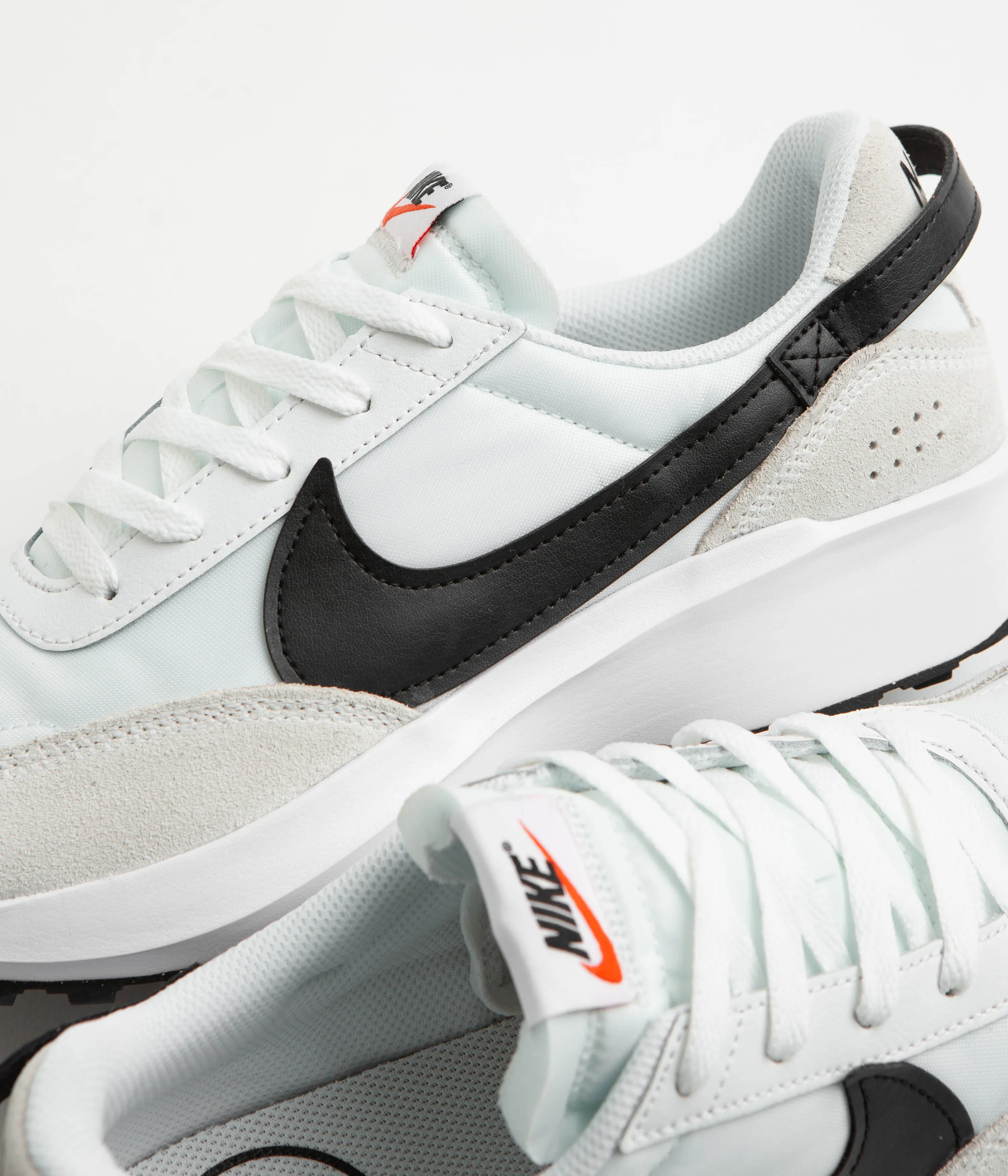 Nike Waffle Debut Shoes - White / Black - Summit White - White