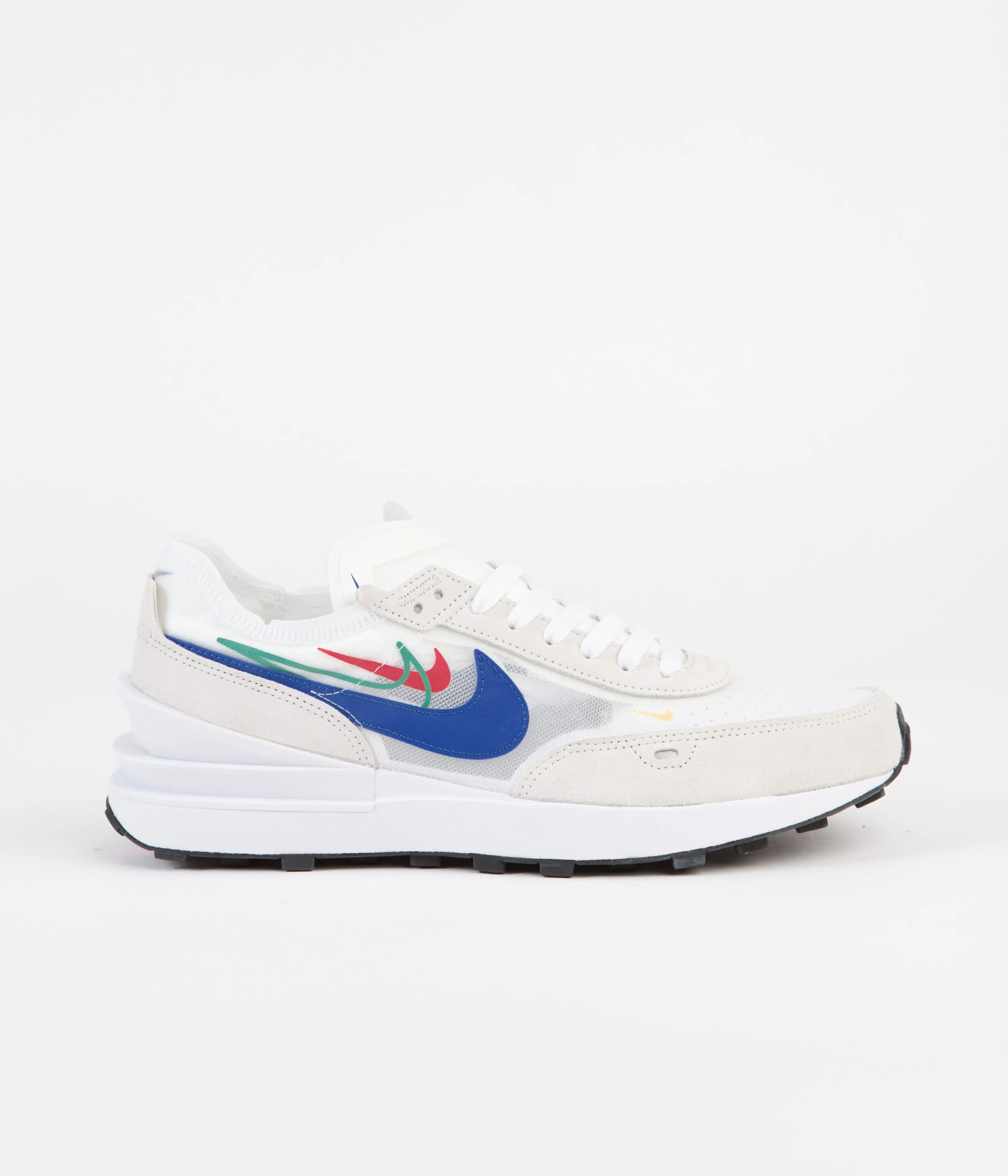 Nike Waffle One Shoes - White / Game Royal - Sail - University Red