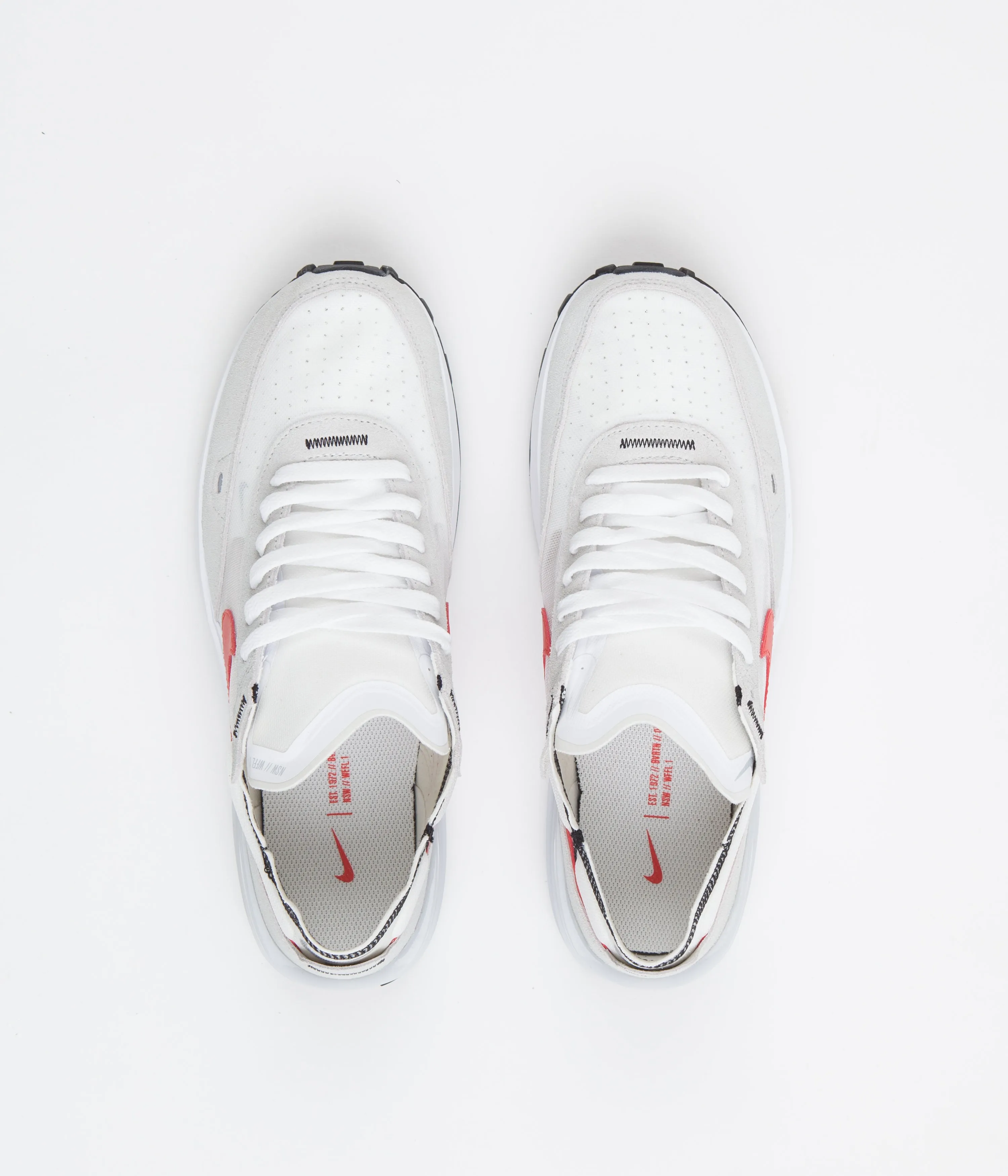 Nike Waffle One Shoes - White / Picante Red - Pure Platinum - White