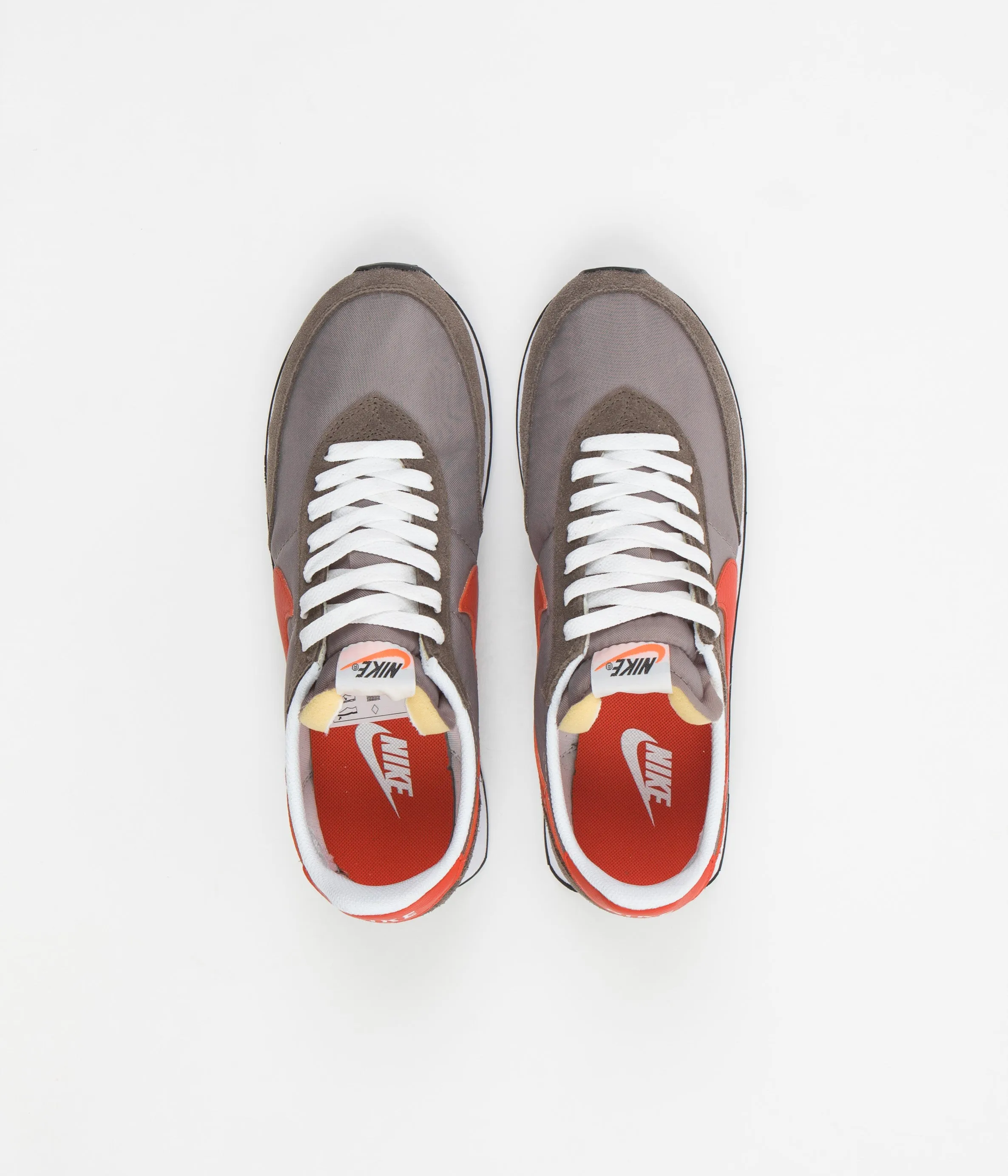 Nike Waffle Trainer 2 Shoes - Moon Fossil / Team Orange - Ironstone - Sail