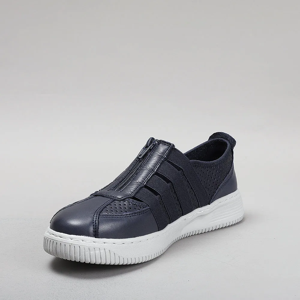 Nikki - Navy/Lt Grey Sole