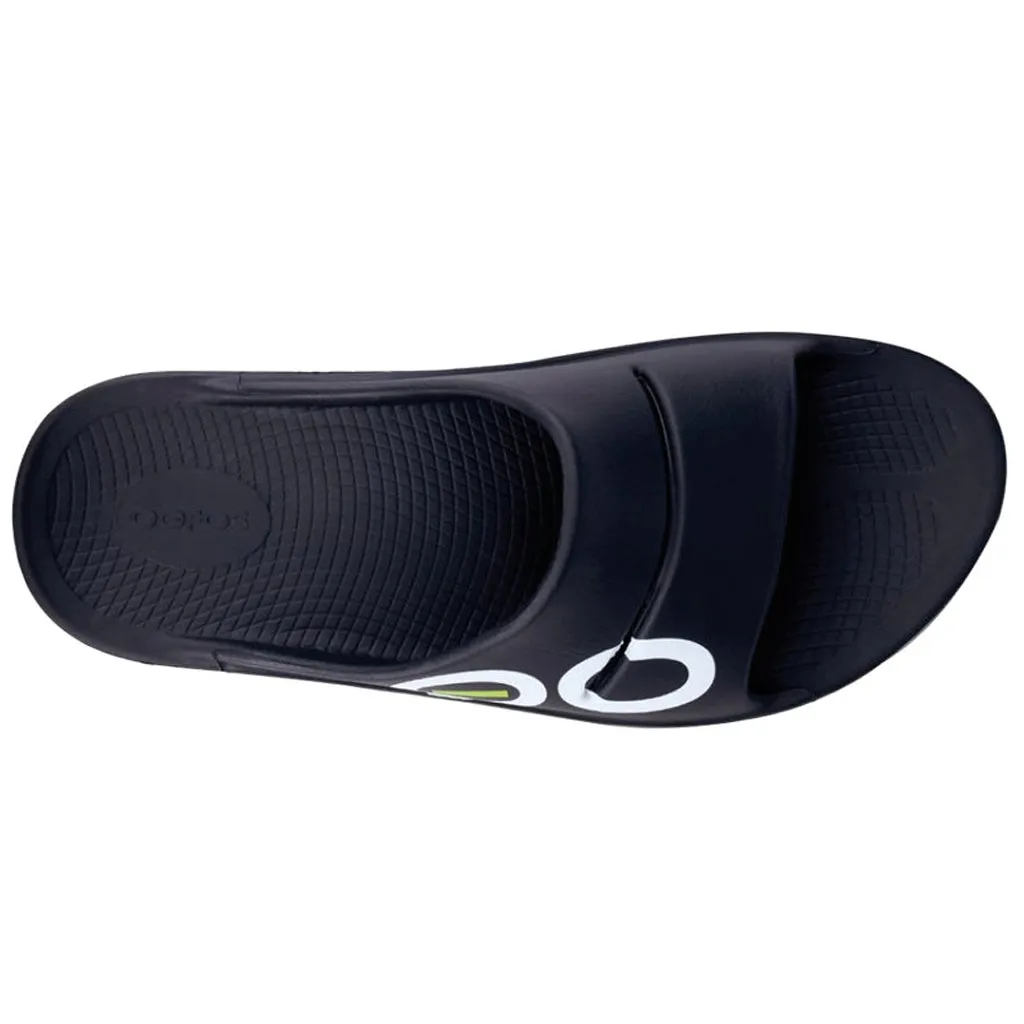 Oofos Ooahh Sport Unisex Black White