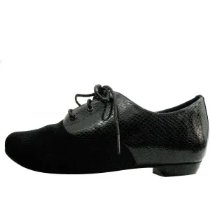 Oxford in Embossed Leather Black