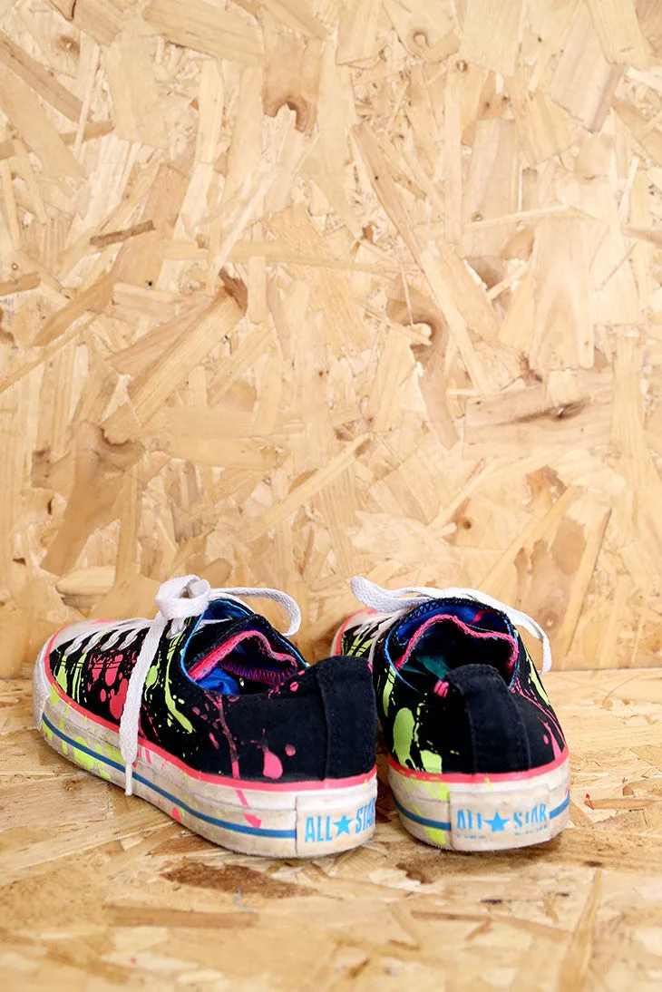 Paint Splash Double-Tongue Converse All Stars