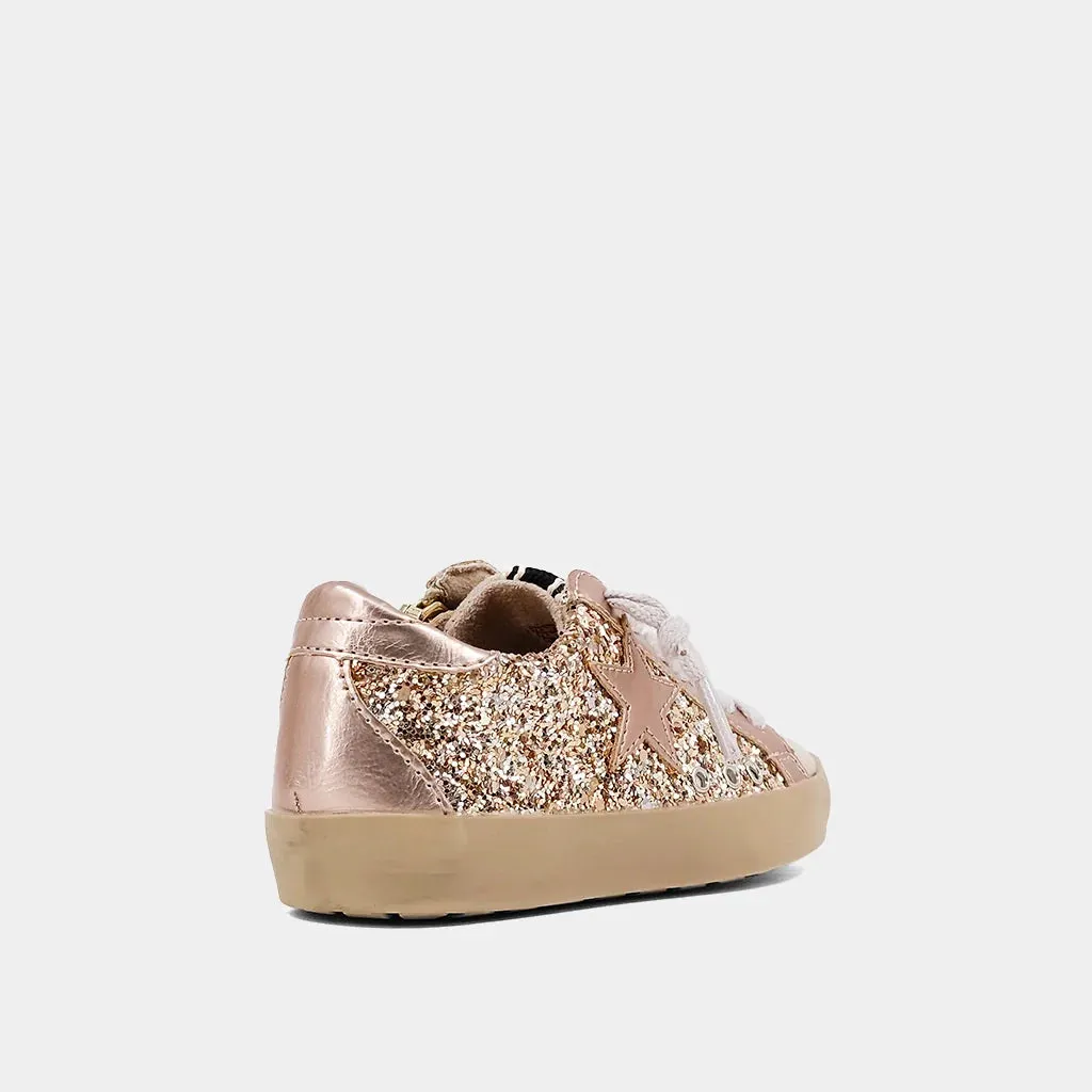 Paula Toddler Sneakers - Champagne Glitter