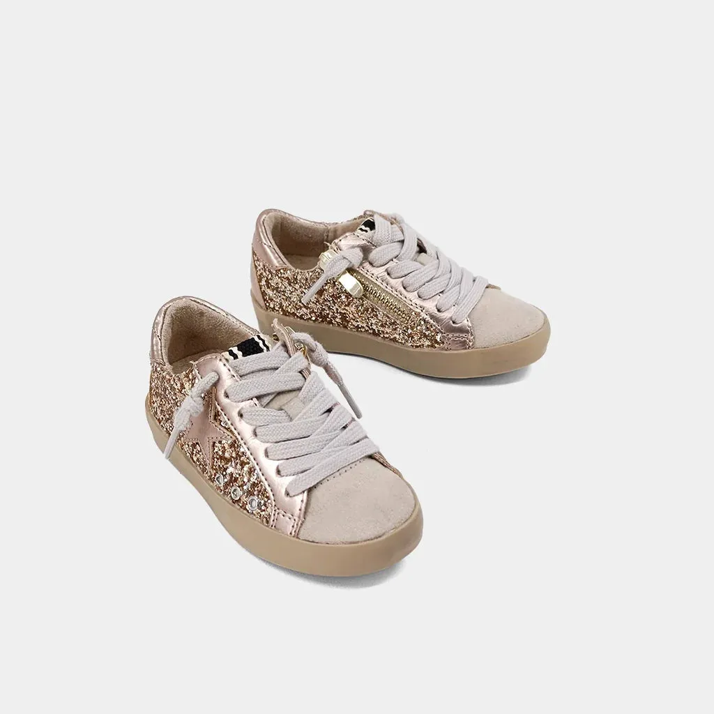 Paula Toddler Sneakers - Champagne Glitter