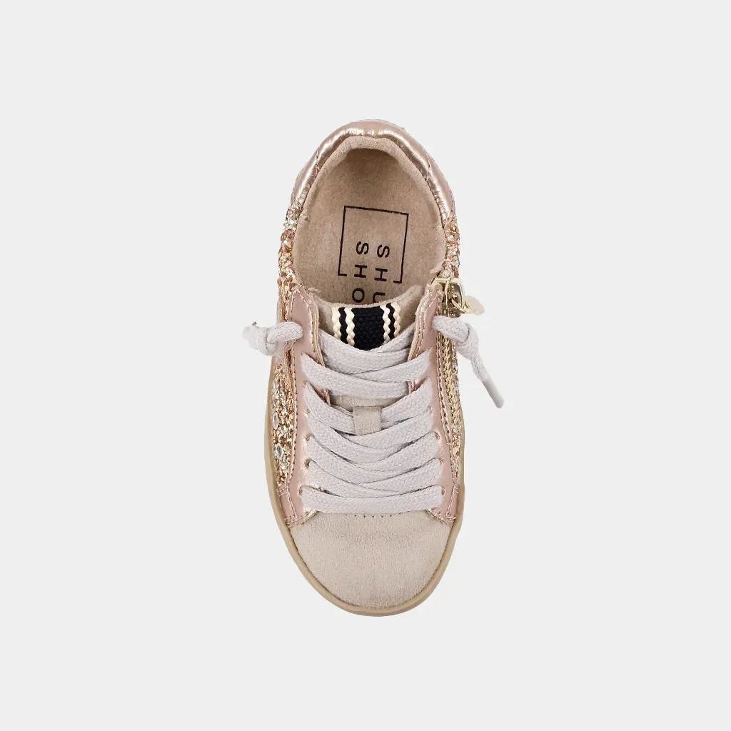 Paula Toddler Sneakers - Champagne Glitter