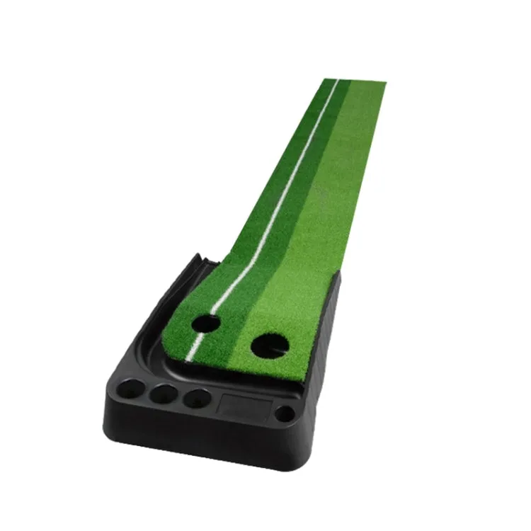 PGM Golf Mini Putting Mat Push Rod Trainer 2.5m, without Auto Ball Return Fairway (Green)