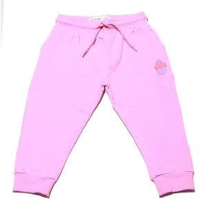 Pink Embroidery Track Pant