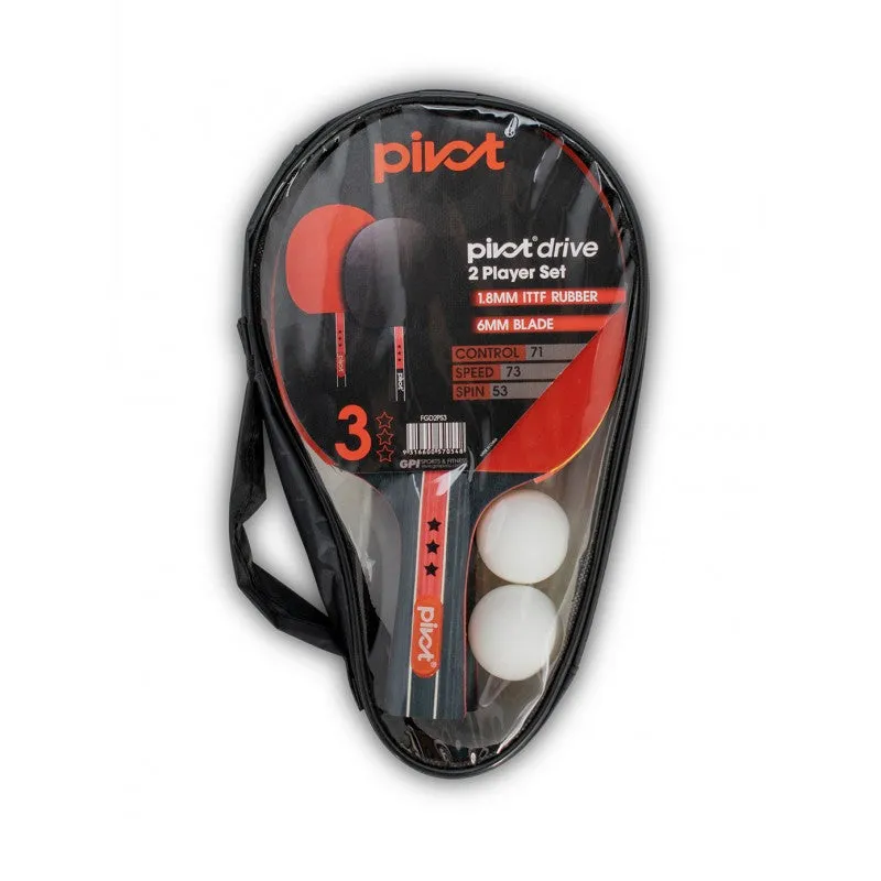 Pivot 2 Player Table Tennis Set 3 Star