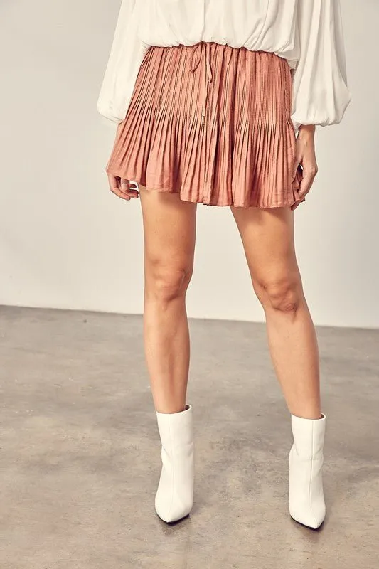 Pleated Skort