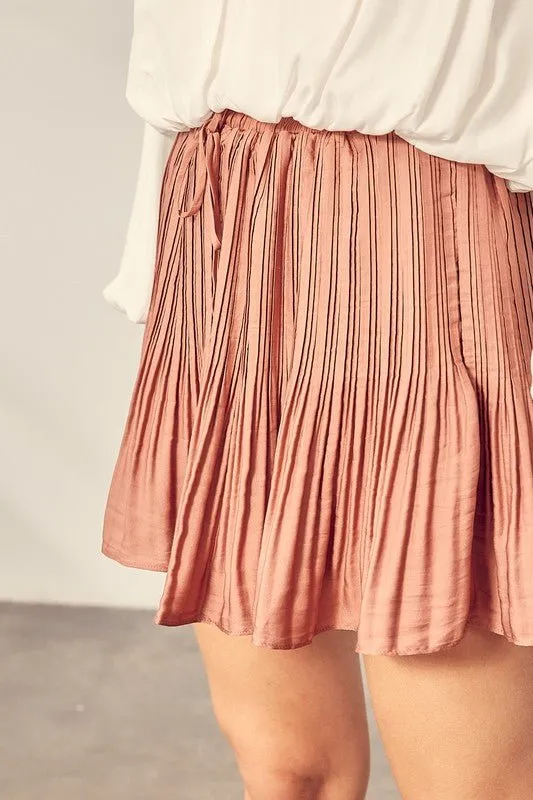 Pleated Skort