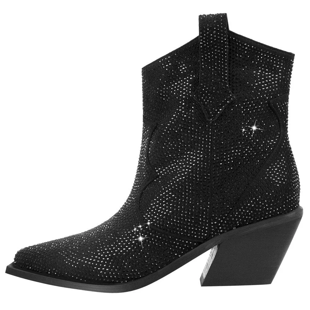 Pre Order:  Cowgirl Rhinestone Boots