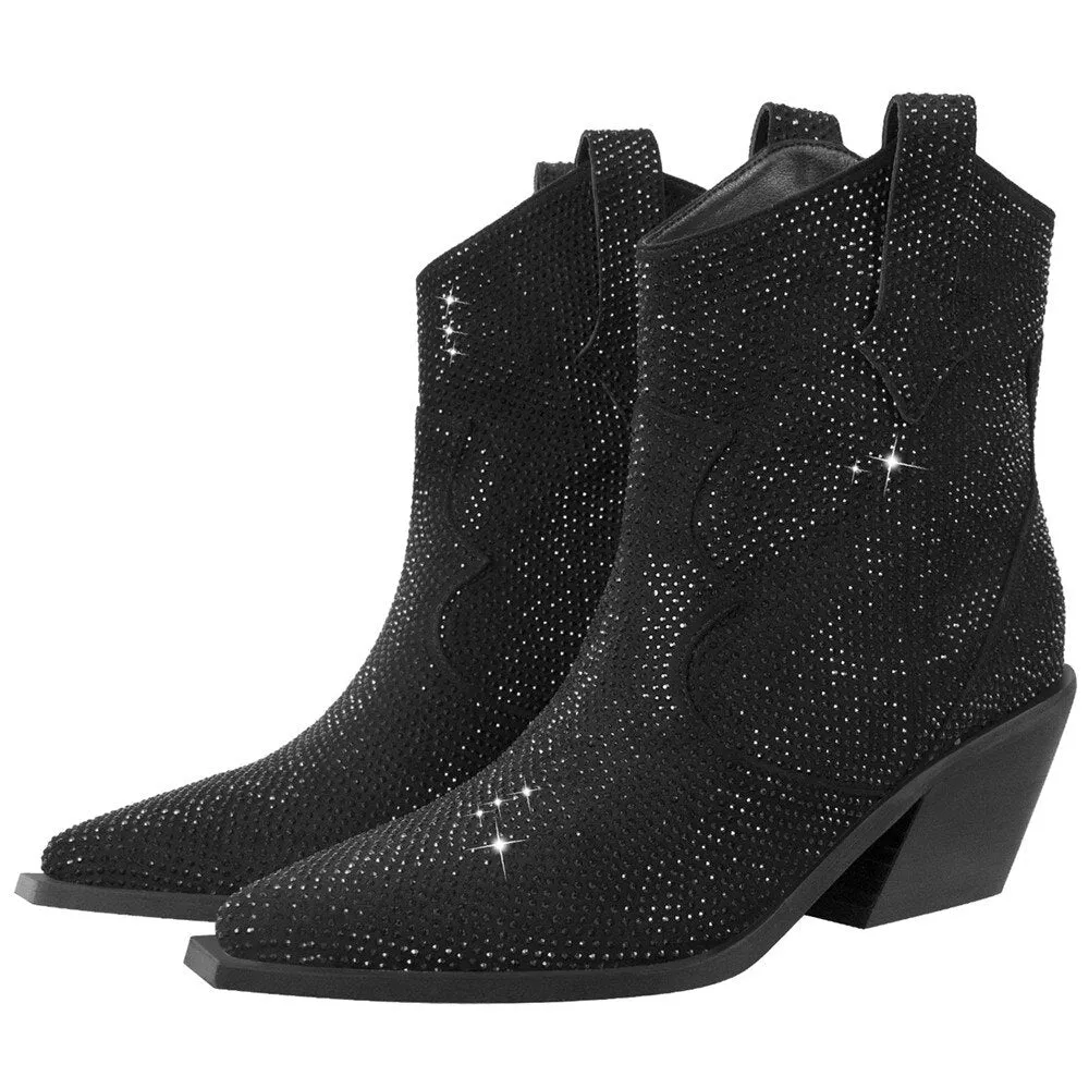 Pre Order:  Cowgirl Rhinestone Boots