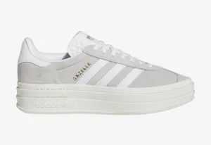 Pre-Order Light Gray Gazelle Bold Swarovski Adidas Platform