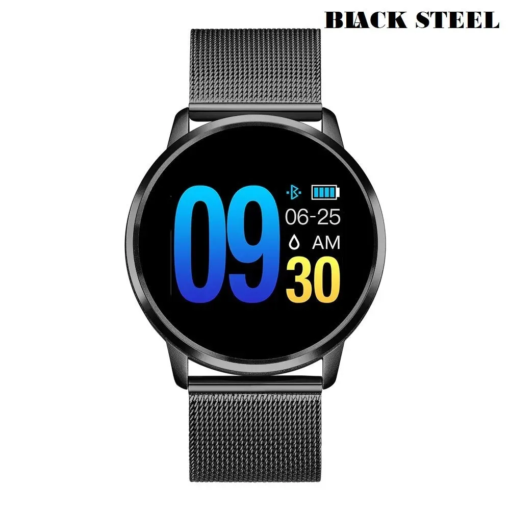 Q8 OLED Color Screen Smart Fitness Watch with Heart Rate Monitor