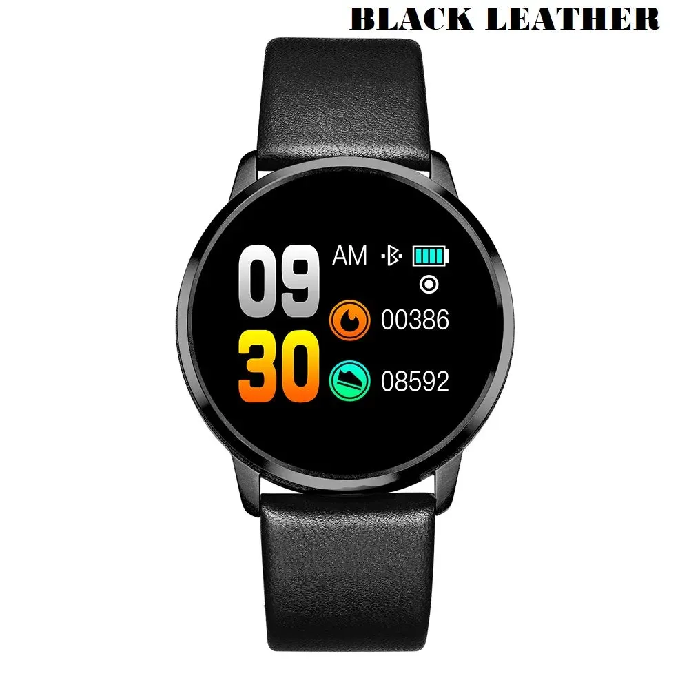 Q8 OLED Color Screen Smart Fitness Watch with Heart Rate Monitor