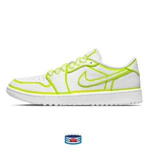 "Volt Lines" Jordan 1 Golf Shoes