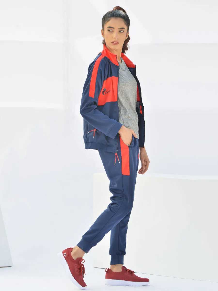 Reborn - Tracksuit - Navy Blue / Scarlet Red