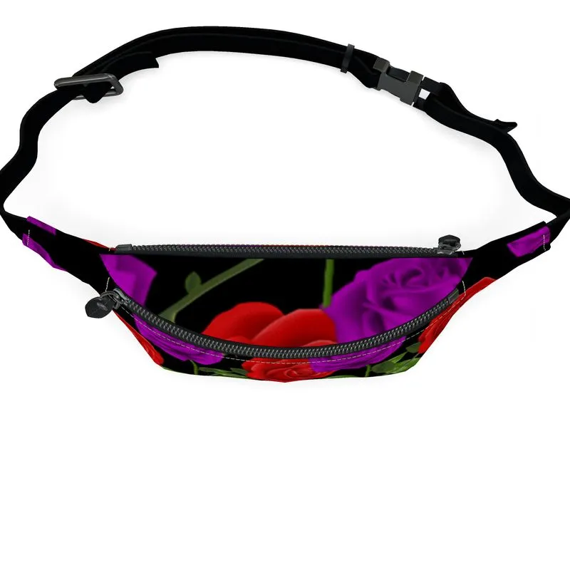 Red Rose Purp Fanny Pack