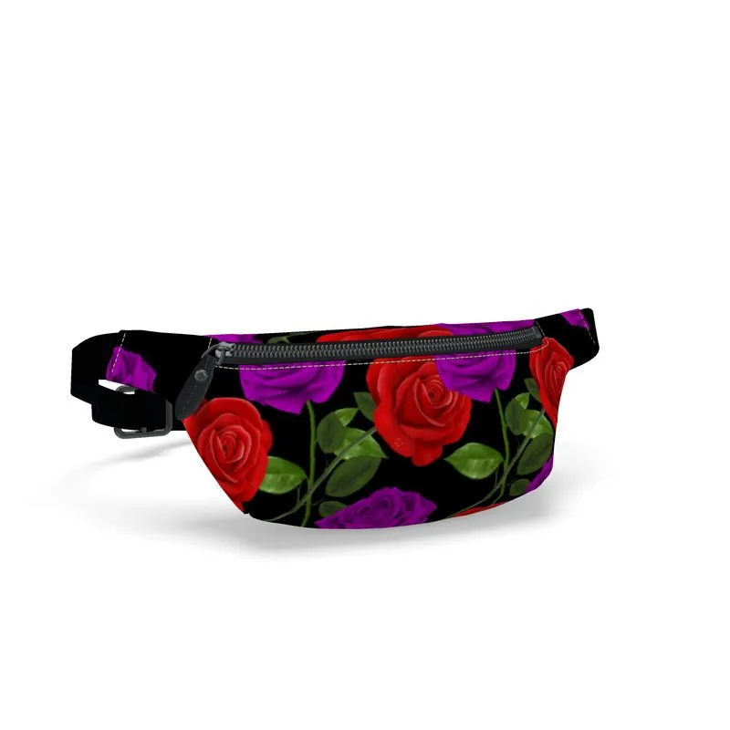 Red Rose Purp Fanny Pack