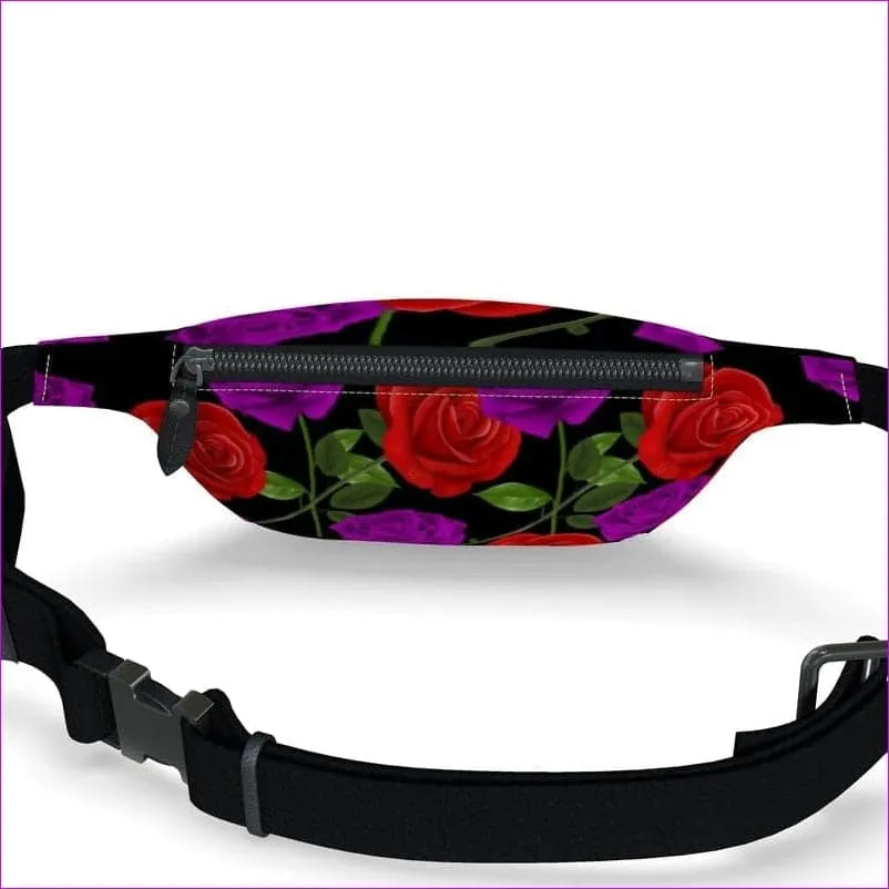 Red Rose Purp Fanny Pack