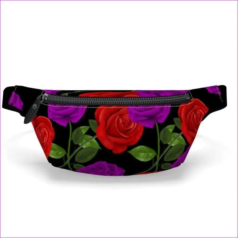 Red Rose Purp Fanny Pack