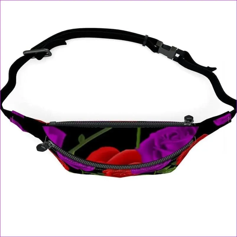 Red Rose Purp Fanny Pack