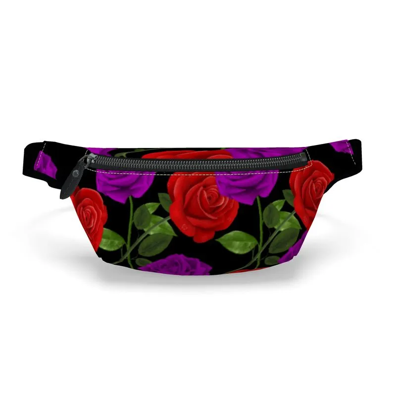 Red Rose Purp Fanny Pack