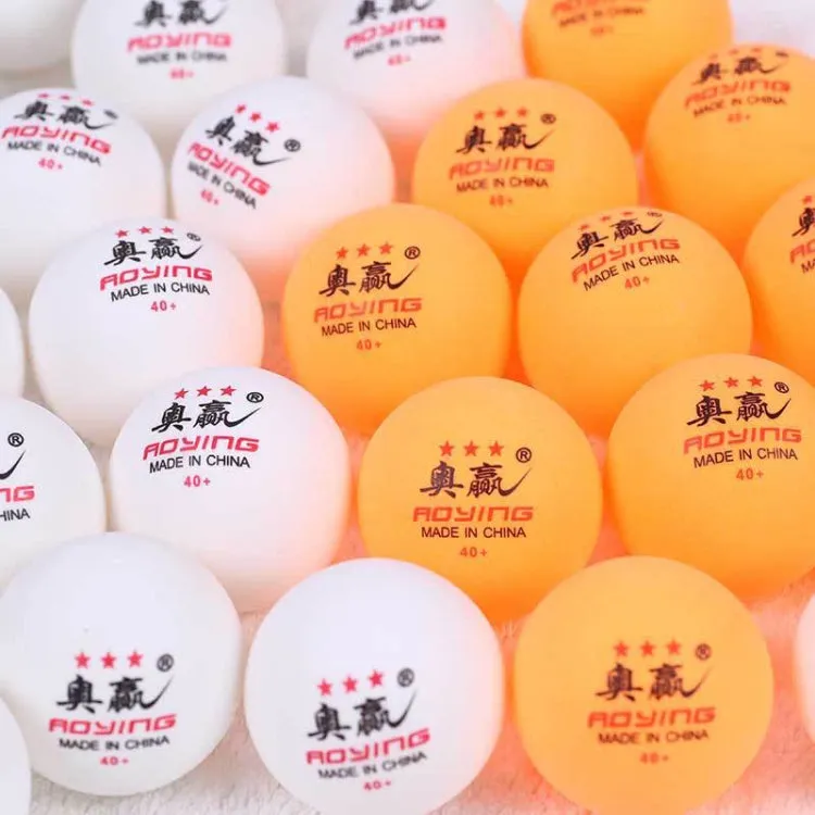 ROYING 10 PCS Professional ABS Table Tennis Training Ball, Diameter: 40mm, Specification:White 2Stars