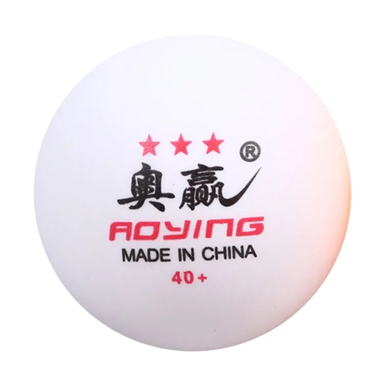 ROYING 10 PCS Professional ABS Table Tennis Training Ball, Diameter: 40mm, Specification:White 2Stars