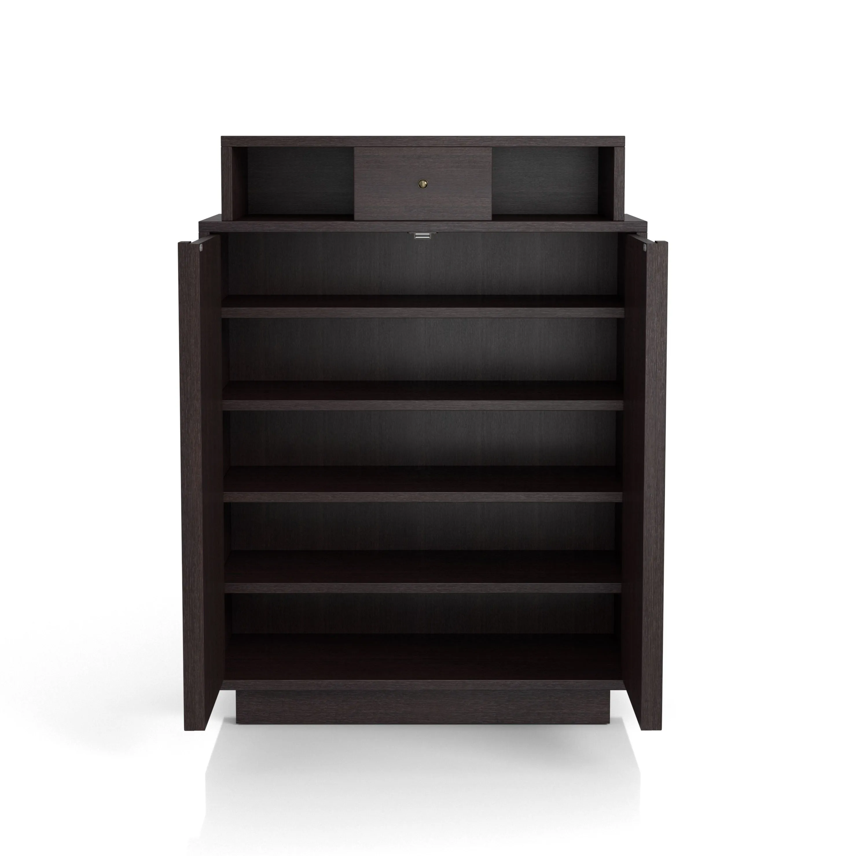 Saxson Espresso Multi-Storage Shoe Cabinet